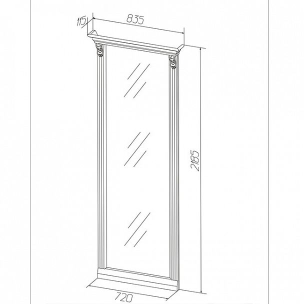 Зеркало "Благо-5-7-1" - Вид 2