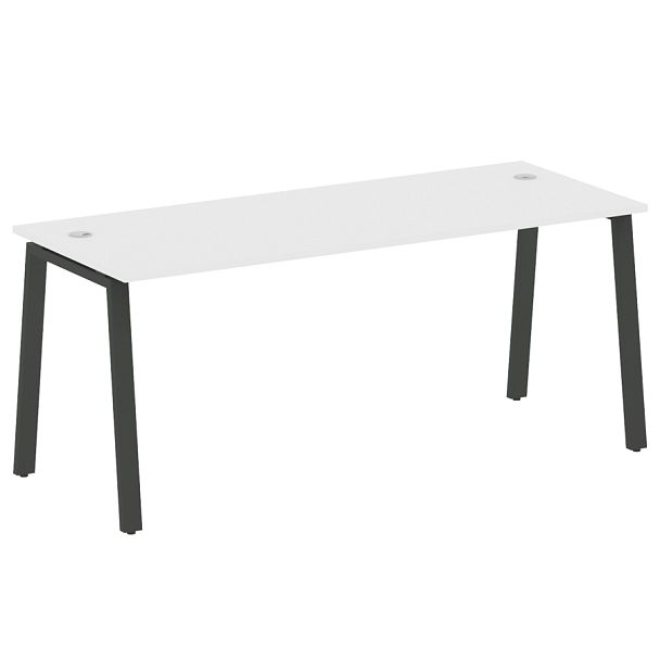 Metal System Стол письменный на А-образном м/к БА.СП-5 Белый/Антрацит металл 1800*720*750 - Вид 1
