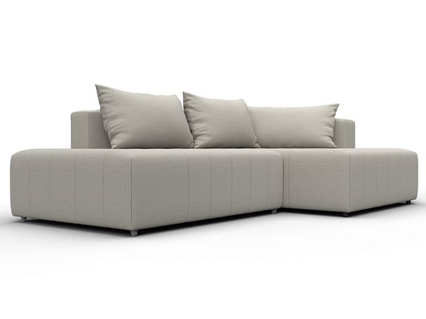 Диван угловой Лига-103 НПБ угол правый Рогожка бежевый - Вид 3