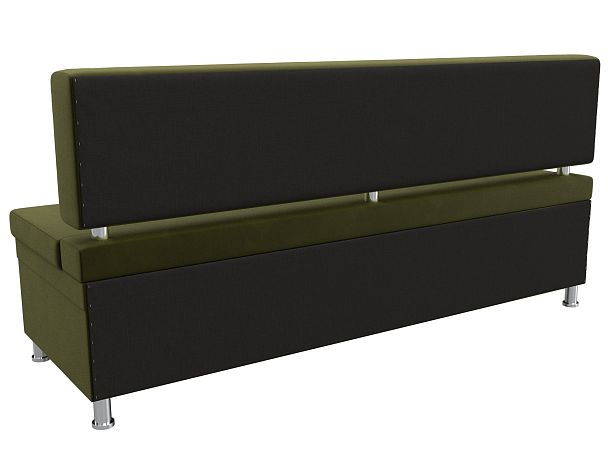 Кухонный прямой диван Стайл (полностью микровельвет зеленый) - Вид 6