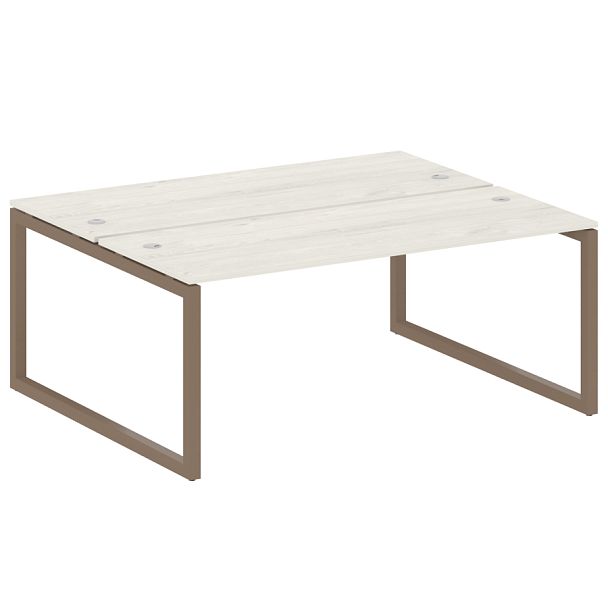 Metal System Quattro Р. ст. на О-образном м/к 50БО.РАС-СП-2.5 Дуб наварра/Мокко металл 1800*1475*750 - Вид 1