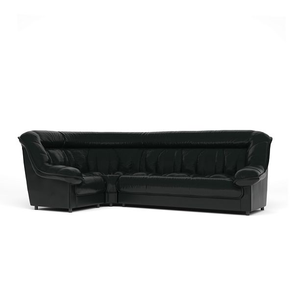 Диван угловой 1У3 Эдельвейс Ed/1y3/cn1114 черный - Вид 3