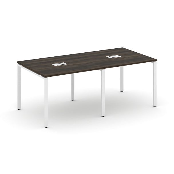 Concept Стол переговорный (2 столешницы) CN.PRG-021 Дуб Мали/Металл Белый 1960*980*750 - Вид 1