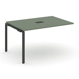 Concept Проходной наборный элемент переговорного стола CN.NPRG-012 Кобо/Металл Антрацит 1180*980*750 - Фото предпросмотра