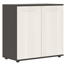 Шкаф малый широкий ELCS 85.1 Ясень Траун/Белый/Мокко 852х430х832 EDIS - Фото предпросмотра