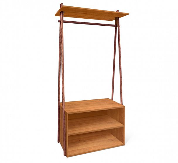 Вешалка Sheffilton SHT-HW2 орех/темный орех - Вид 1