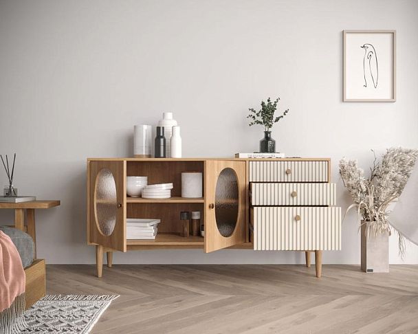 Комод Bubble с двумя дверками и тремя ящиками арт BBL05 - Вид 3