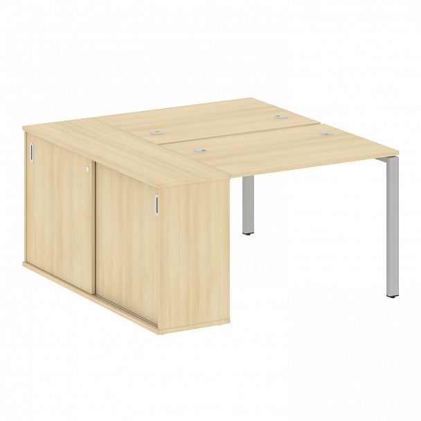 Рабочая станция "Metal System" БП.РС-СШК-1.1 акация/серый - Вид 1