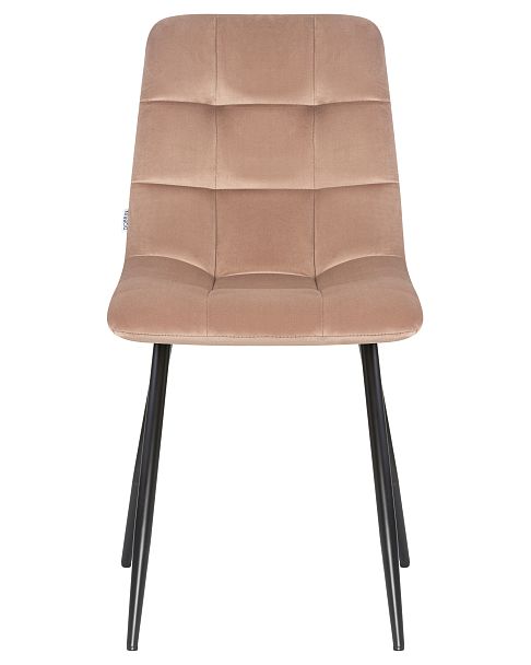 Стул обеденный DOBRIN ALEX (черные матовые ножки, мокко велюр (V108-104)) - Вид 6