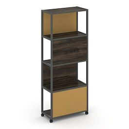 Shelf Mobile Стеллаж 5 уровней 1 секция VR.LT-STK-504.10 Дуб Мали/Металл Антрацит/W-31 1000*400*2000 - Фото предпросмотра