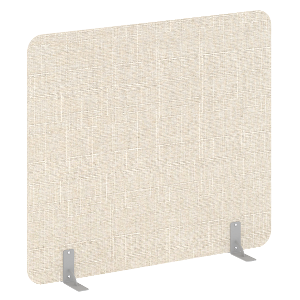 R-line soft Перегородки на металлических опорах на фетровых подпятниках AP.F-160-140 Romeo 02/Серый металл 1600*18*1400 - Вид 1