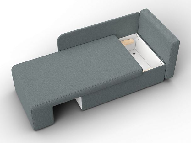 Кушетка Лига-097 Рогожка серый - Вид 7