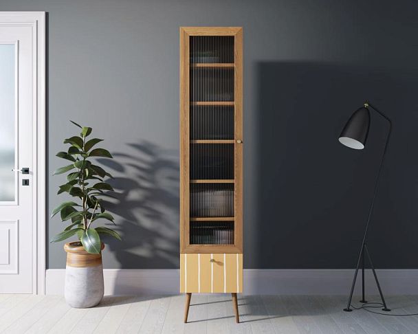 Буфет Berber одностворчатый с ящиком принт 43 арт BB48/Print_43 - Вид 5