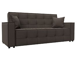 Диван-книжка Лига-067 Рогожка коричневый - Фото предпросмотра