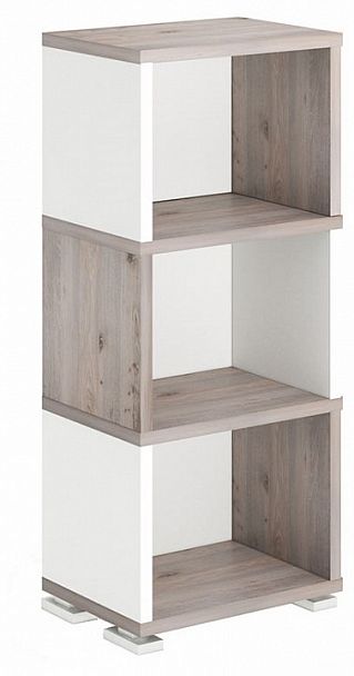 Стеллаж-колонка Домино СБ-15/3 Белый/Нельсон - Вид 1