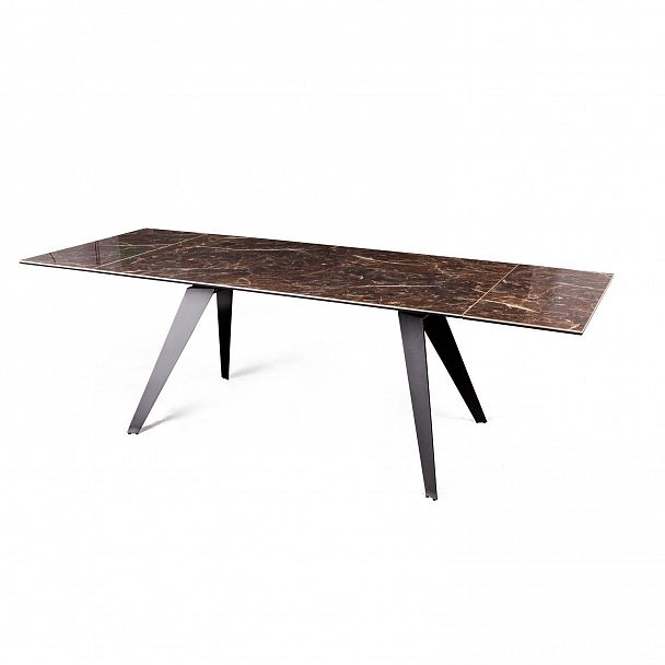 Стол раскладной Grant (160+80), мрамор испанская керамика черный - Вид 4