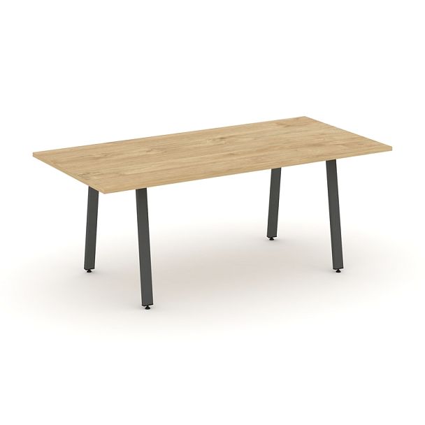 Style Project Direct Direct Стол переговорный SN-6A.SPRG-198.3 Тиквуд Светлый/Металл Антрацит 1980*980*750 - Вид 1