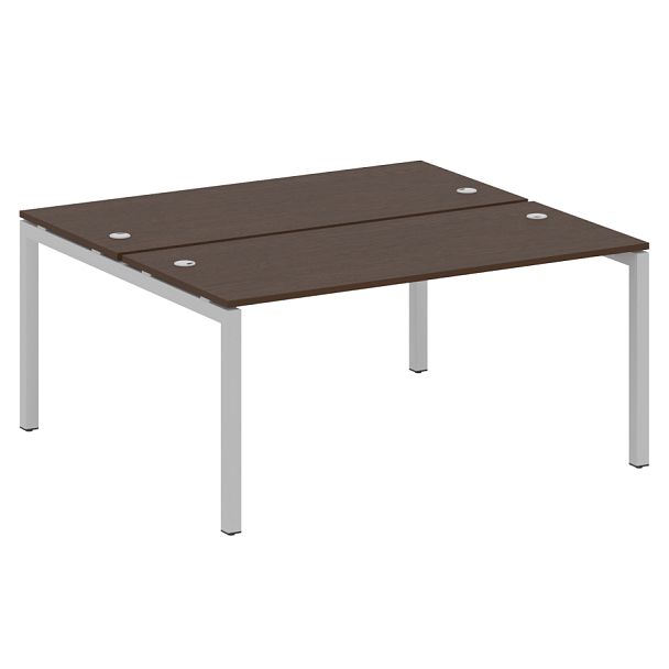 Metal System Quattro Р. ст. на П-образном м/к 50БП.РАС-СП-2.4 Венге/Серый металл 1600*1475*750 - Вид 1