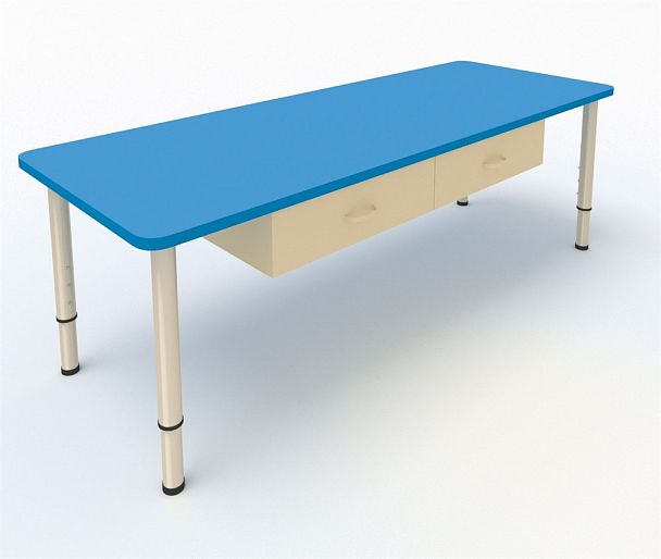 Детский стол-парта синий, гр.0-3 - Вид 1
