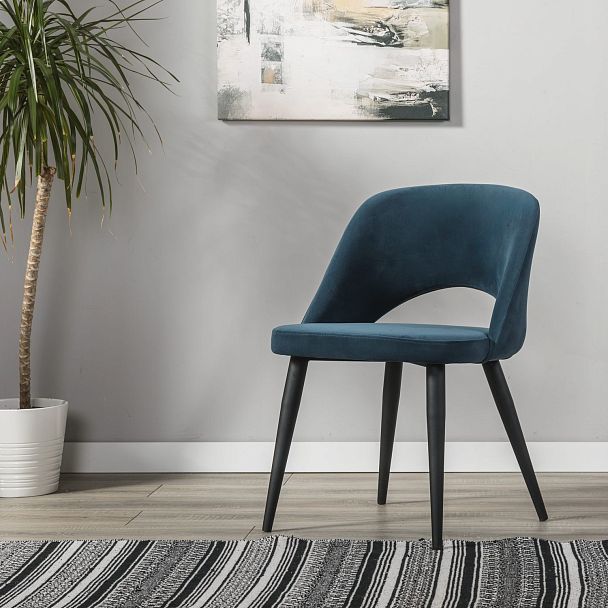 Стул Lars Diag blue/черный - Вид 9