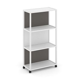 Shelf Mobile Стеллаж 4 уровня 1 секция VR.LT-STK-404.06 Белый Бриллиант/Металл Белый/W-26 600*400*1523 - Фото предпросмотра