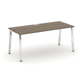 Style Project Direct Lux Стол письменный M-SN-6A.SR-026.M Вяз Благородный/Нержавеющая Сталь/Хром 1980*800*750 - Фото предпросмотра