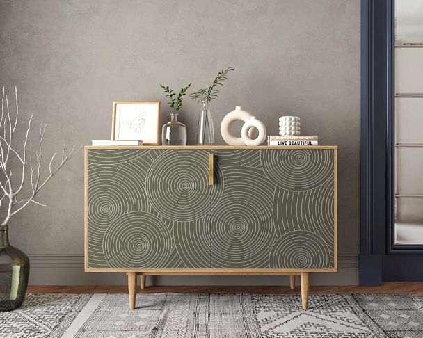 Комод с двумя дверками Line R18/browngrey - Вид 4