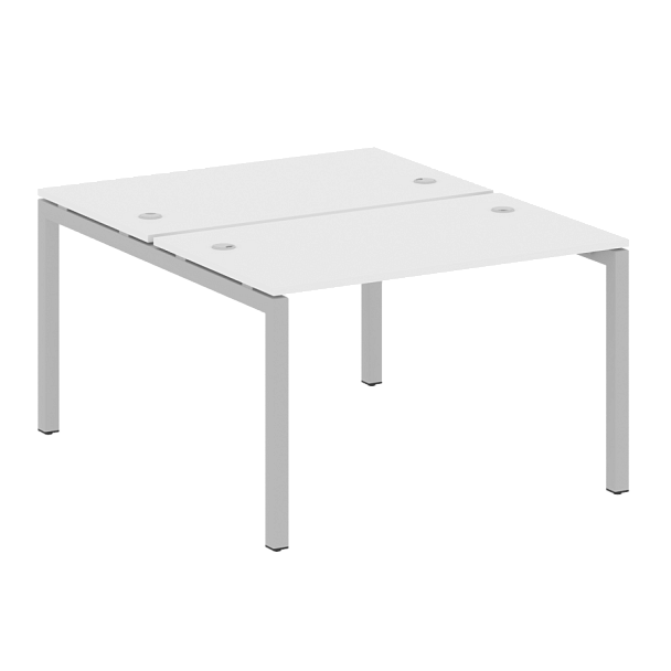 Metal System Quattro Р. ст. на П-образном м/к 50БП.РАС-СП-2.2 Белый/Серый металл 1200*1475*750 - Вид 1