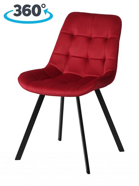 Комплект стульев поворотных Эйден М, Confetti bordo/черный, 3 шт. - Вид 1