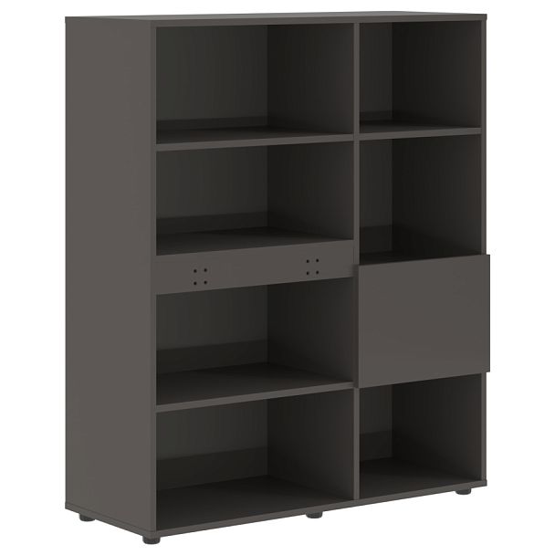 Стеллаж EHC 1145 Мокко 1120х430х1355 EDIS - Вид 1