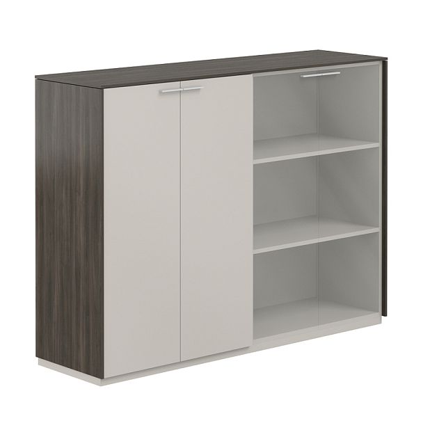 Шкаф средний + Шкаф средний со стеклом прозрачн.,  Atlas, GL, обвязка BT, фасады GS - Вид 1