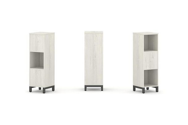 Стайл Проджект Набор стеллажа 2-х сторон., 3 яр. SN.NSD-311 Дуб Наварра/Металл Антрацит 387*400*1248 - Вид 1