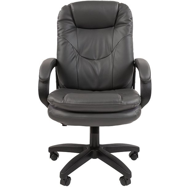 Кресло CHAIRMAN 668LT, экокожа, серый - Вид 2