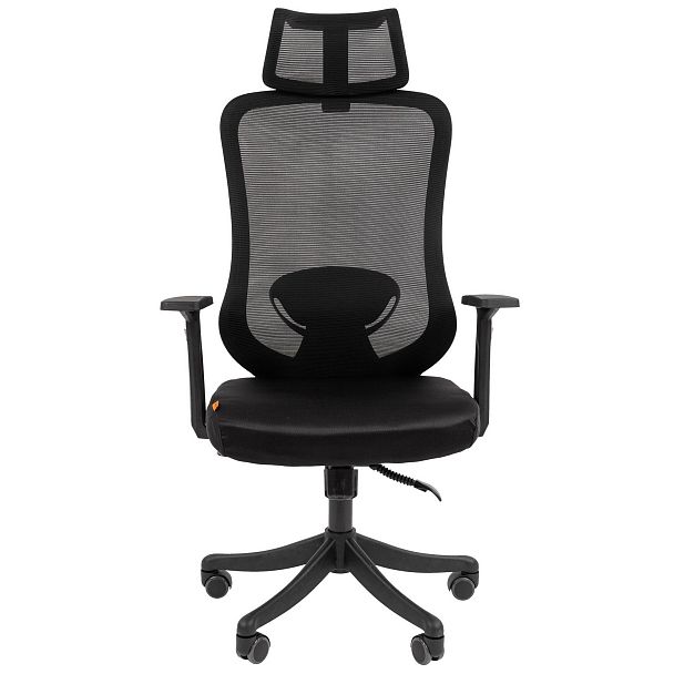 Офисное кресло CHAIRMAN CH563, ткань/сетка, черный - Вид 2