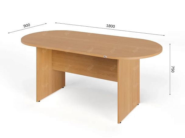 ЛАЙТ / LIGHT RLG010-18x9 Конференц-стол 180x90x75 Бук - Вид 5