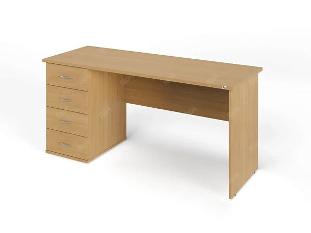 ЛАЙТ / LIGHT RLG007-16x6L Однотумбовый стол 160x60x75 Бук - Вид 1