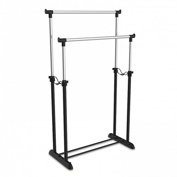 Вешалка для плечиков SHT-WR4150, 1615х860х440 мм, пластик/металл, черная/хром - Вид 2