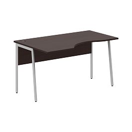 Стол прямой СА-2P(L) Венге Магия/Алюминий 1400х900х755 IMAGO PLUS - Фото предпросмотра