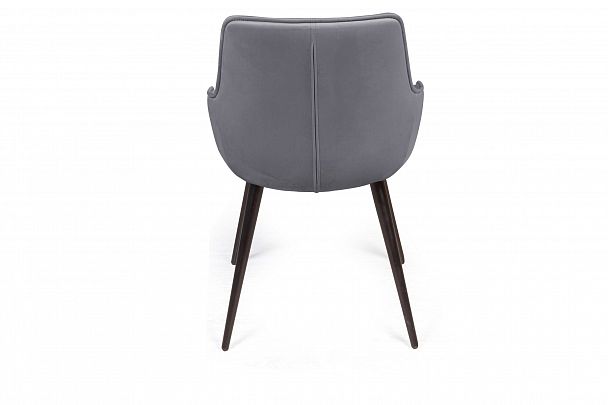 Стул Capri  поворотный 360 градусов, бархат серый 27 / опора конус - Вид 6