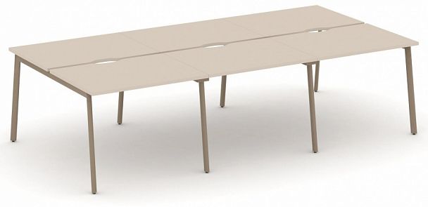 Рабочая станция на 6 мест " ESTETICA" ES.D.RS-6.1-VP Капучино - Вид 1