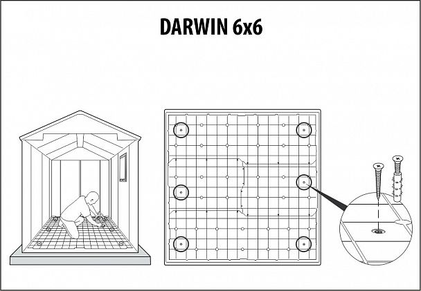 Сарай "Darwin 6*6" brown - Вид 9