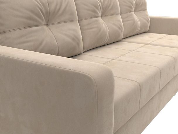 Диван угловой Ливерпуль Лайт правый угол Велюр бежевый - Вид 4