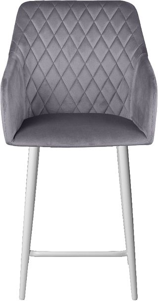 Комплект полубарных поворотных кресел Барли К, темно-серый H-15/белый, 2 шт. - Вид 3