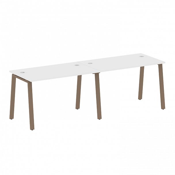 Рабочая станция "Metal System" БА.СМ-2.2 белый/мокко - Вид 1