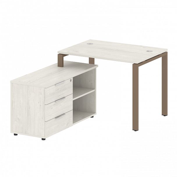 Рабочая станция "Metal System" БП.РС-СТС-2.1 дуб наварра/мокко - Вид 2