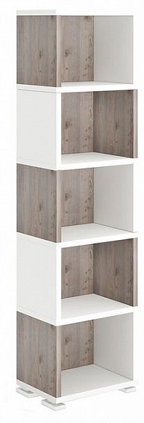 Стеллаж-колонка Домино СБ-15/5 Белый/Нельсон - Вид 1