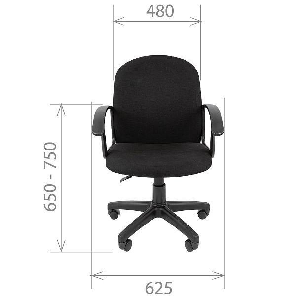 Кресло СТАНДАРТ СТ-81, ткань серии Т, черный - Вид 5