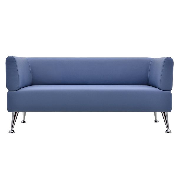 Диван мягкий трехместный "Норд", "V-700", 1560х720х730 мм, c подлокотниками, экокожа, голубой - Вид 3