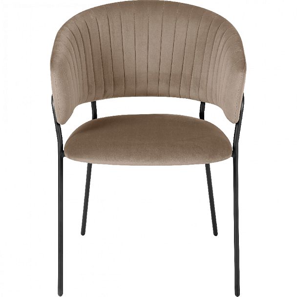 Комплект кухонных стульев Даксон латте велюр/черный, 2 шт. - Вид 2