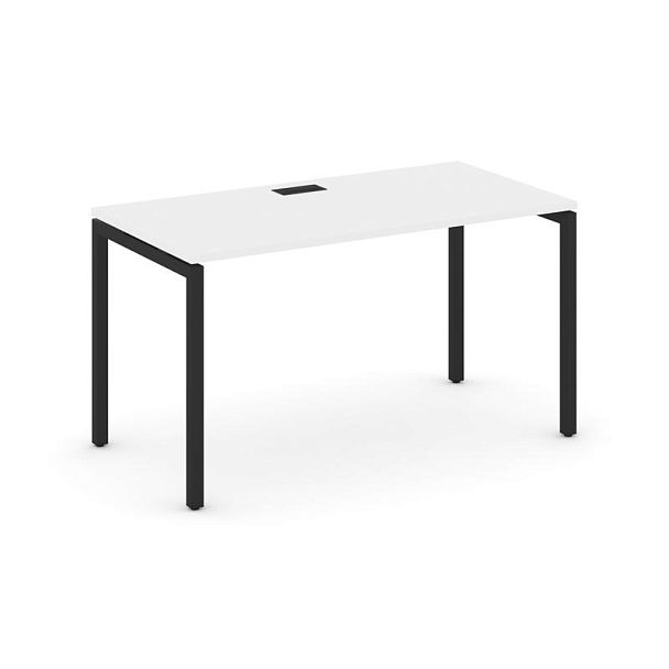 Стайл Проджект Стол письменный SN-4P.SP-004 Белый/Металл Черный 1580*600*750 - Вид 1